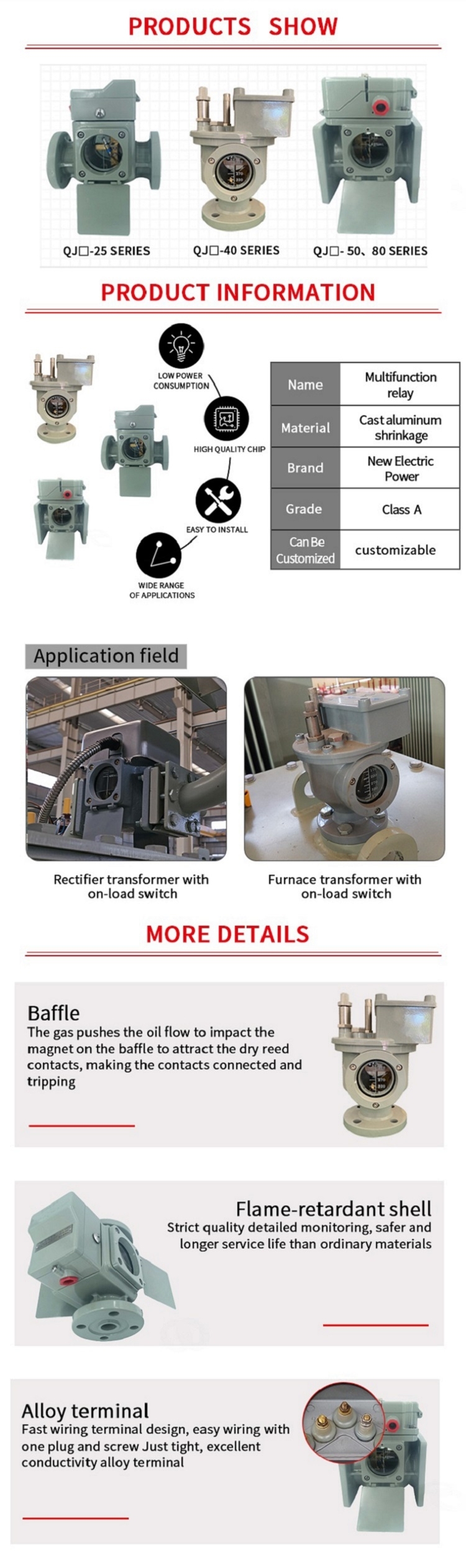 改后Transformer parts QJ4G-25 220V 0.3A BUCHHOLZ RELAY China Manufacturer.jpg